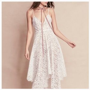 NWT For Love and Lemon Rosemary White Lace Dress